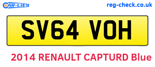 SV64VOH are the vehicle registration plates.