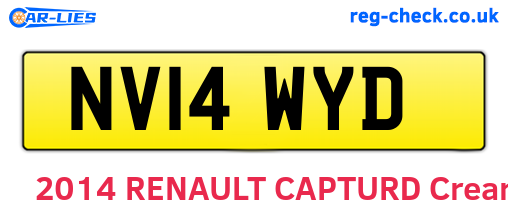 NV14WYD are the vehicle registration plates.