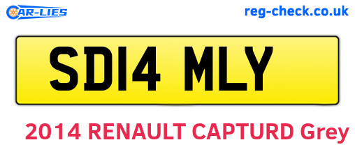 SD14MLY are the vehicle registration plates.