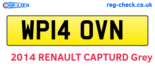 WP14OVN are the vehicle registration plates.