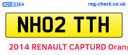 NH02TTH are the vehicle registration plates.