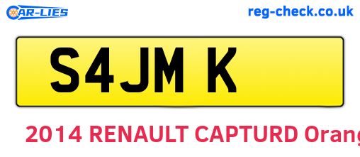 S4JMK are the vehicle registration plates.