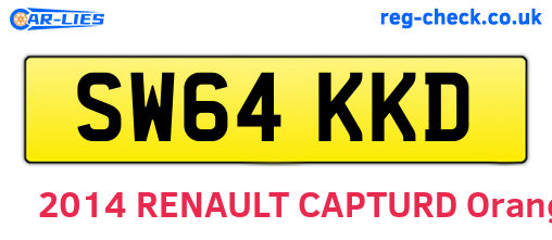 SW64KKD are the vehicle registration plates.