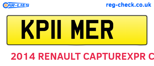 KP11MER are the vehicle registration plates.