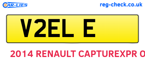 V2ELE are the vehicle registration plates.