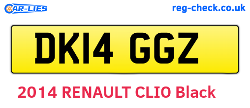 DK14GGZ are the vehicle registration plates.