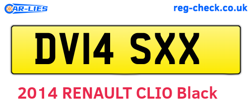 DV14SXX are the vehicle registration plates.
