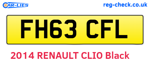 FH63CFL are the vehicle registration plates.