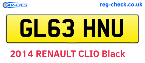 GL63HNU are the vehicle registration plates.
