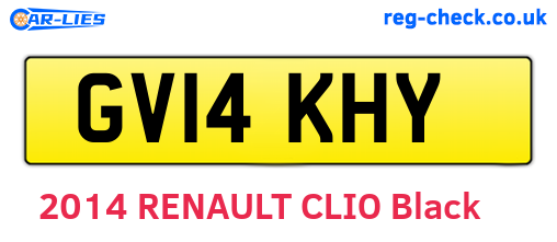 GV14KHY are the vehicle registration plates.