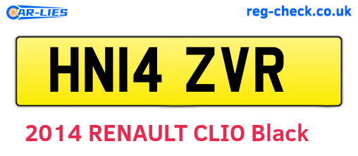 HN14ZVR are the vehicle registration plates.