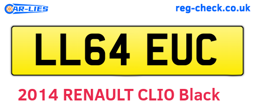 LL64EUC are the vehicle registration plates.
