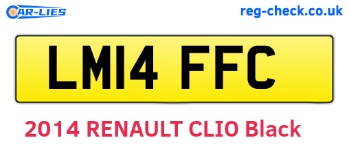 LM14FFC are the vehicle registration plates.