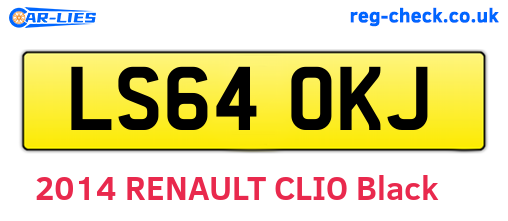 LS64OKJ are the vehicle registration plates.