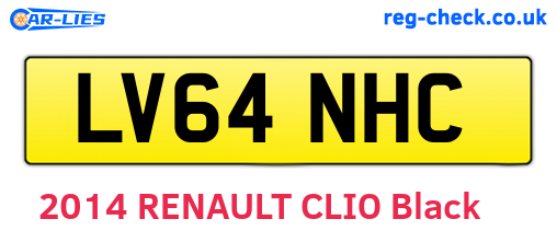 LV64NHC are the vehicle registration plates.