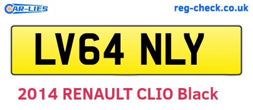 LV64NLY are the vehicle registration plates.