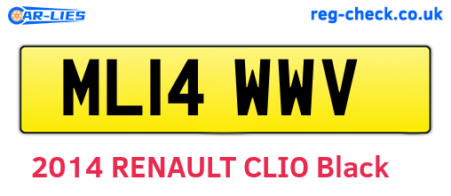 ML14WWV are the vehicle registration plates.