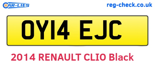 OY14EJC are the vehicle registration plates.