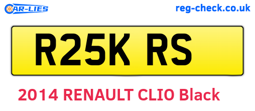 R25KRS are the vehicle registration plates.