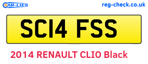 SC14FSS are the vehicle registration plates.