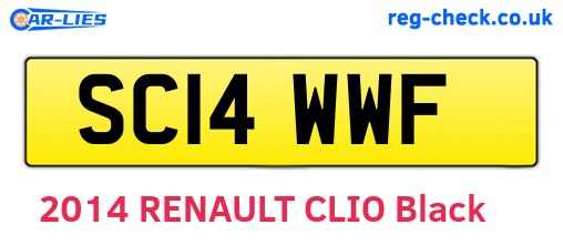 SC14WWF are the vehicle registration plates.