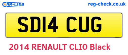 SD14CUG are the vehicle registration plates.