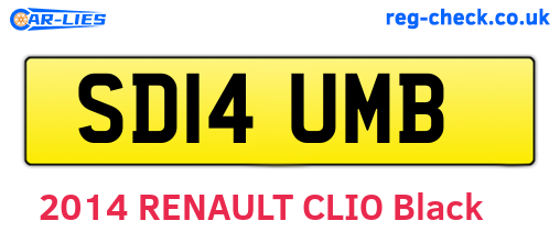 SD14UMB are the vehicle registration plates.