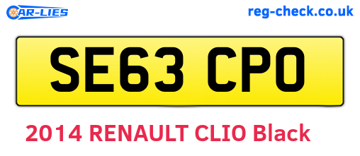 SE63CPO are the vehicle registration plates.