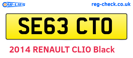 SE63CTO are the vehicle registration plates.
