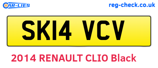 SK14VCV are the vehicle registration plates.