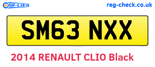 SM63NXX are the vehicle registration plates.