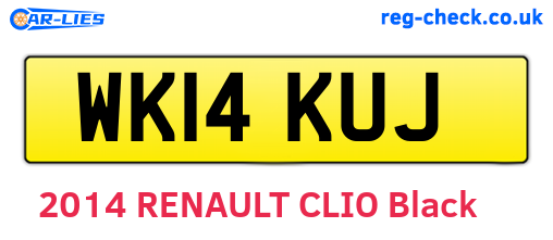 WK14KUJ are the vehicle registration plates.