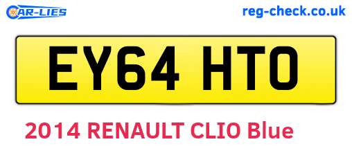EY64HTO are the vehicle registration plates.
