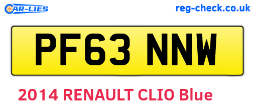 PF63NNW are the vehicle registration plates.