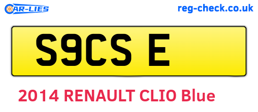 S9CSE are the vehicle registration plates.