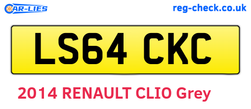 LS64CKC are the vehicle registration plates.