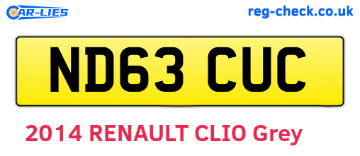 ND63CUC are the vehicle registration plates.