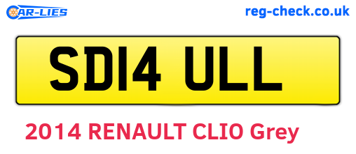 SD14ULL are the vehicle registration plates.