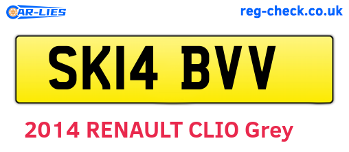 SK14BVV are the vehicle registration plates.
