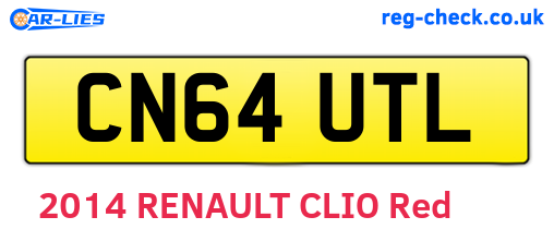 CN64UTL are the vehicle registration plates.