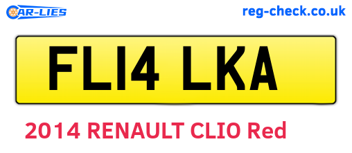 FL14LKA are the vehicle registration plates.