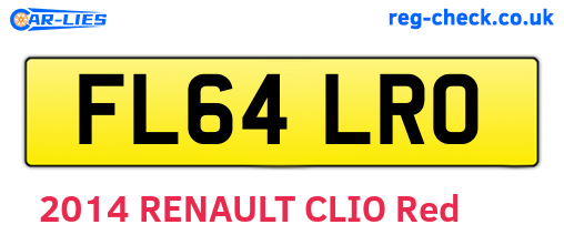 FL64LRO are the vehicle registration plates.