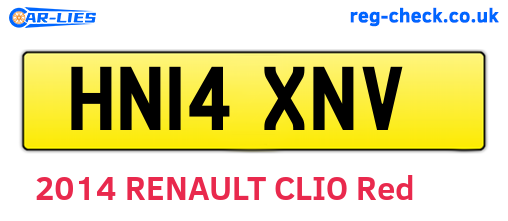 HN14XNV are the vehicle registration plates.