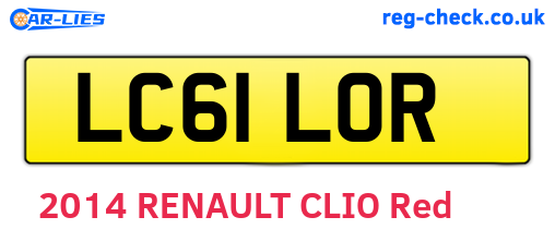 LC61LOR are the vehicle registration plates.
