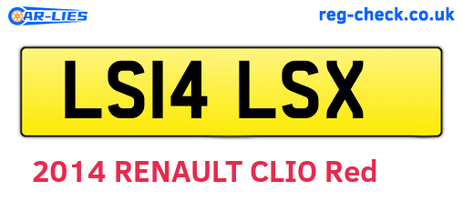 LS14LSX are the vehicle registration plates.