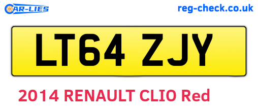 LT64ZJY are the vehicle registration plates.