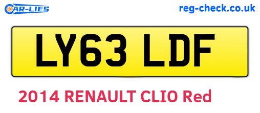 LY63LDF are the vehicle registration plates.