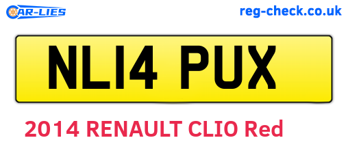 NL14PUX are the vehicle registration plates.