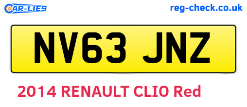 NV63JNZ are the vehicle registration plates.