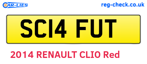 SC14FUT are the vehicle registration plates.